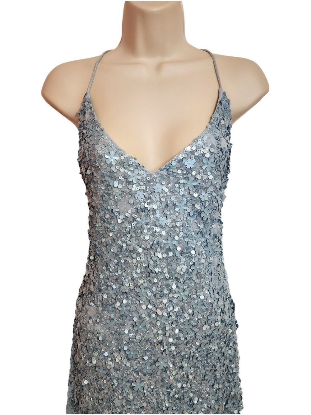 gold long dress Evening Gown Prom Maplecrest NY Collar Size:17 Calvin Klein Houndstooth Sheath